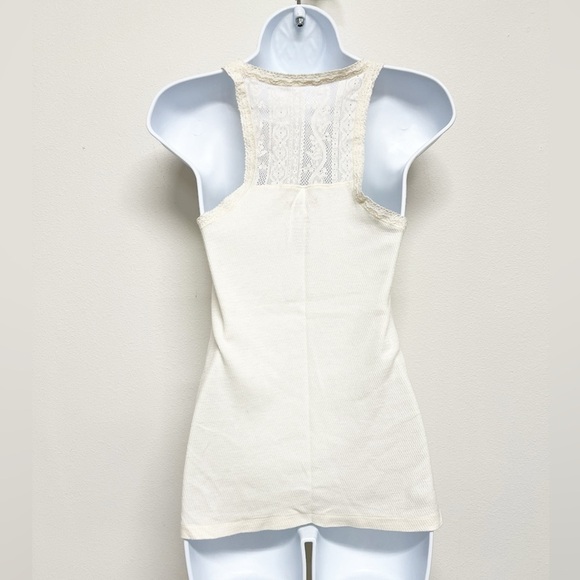 Lucky Tees Womens Cream Purple Lace Accent Dragon Lotus Flower Print Tank Size M - Picture 6 of 12